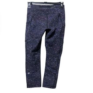 Lululemon Athletica Black Glitter Leggings